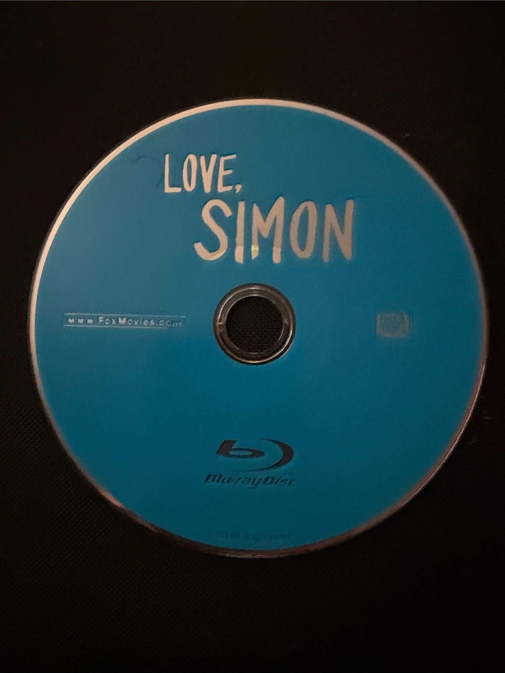 Love, Simon Blu-ray Disc - Bright Blue